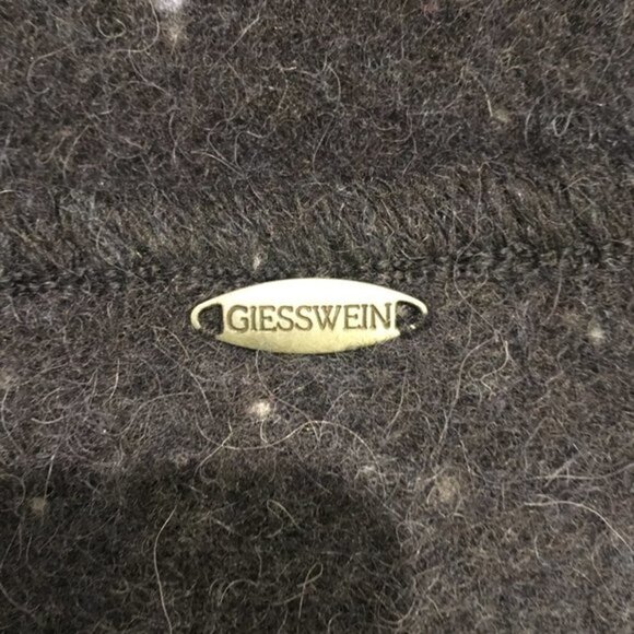 GIESSWEIN Navy Blue Boiled Wool Jacket w/Corduroy Sleeves Women's Sz EU 36 US 6 - Picture 9 of 9